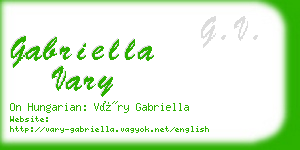 gabriella vary business card